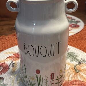 Rae Dunn Floral White Bouquet Vase